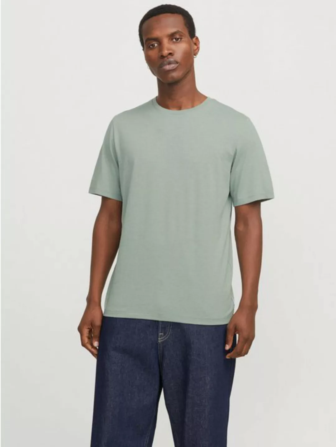 Jack & Jones Rundhalsshirt JJEORGANIC MELANGE TEE SS O-NECK NOOS in Melange günstig online kaufen