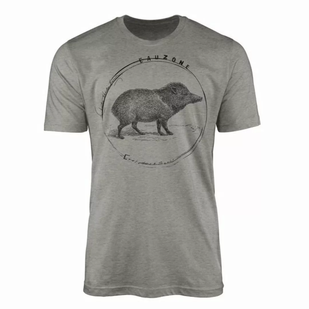 Sinus Art T-Shirt Evolution Herren T-Shirt Wildschwein günstig online kaufen