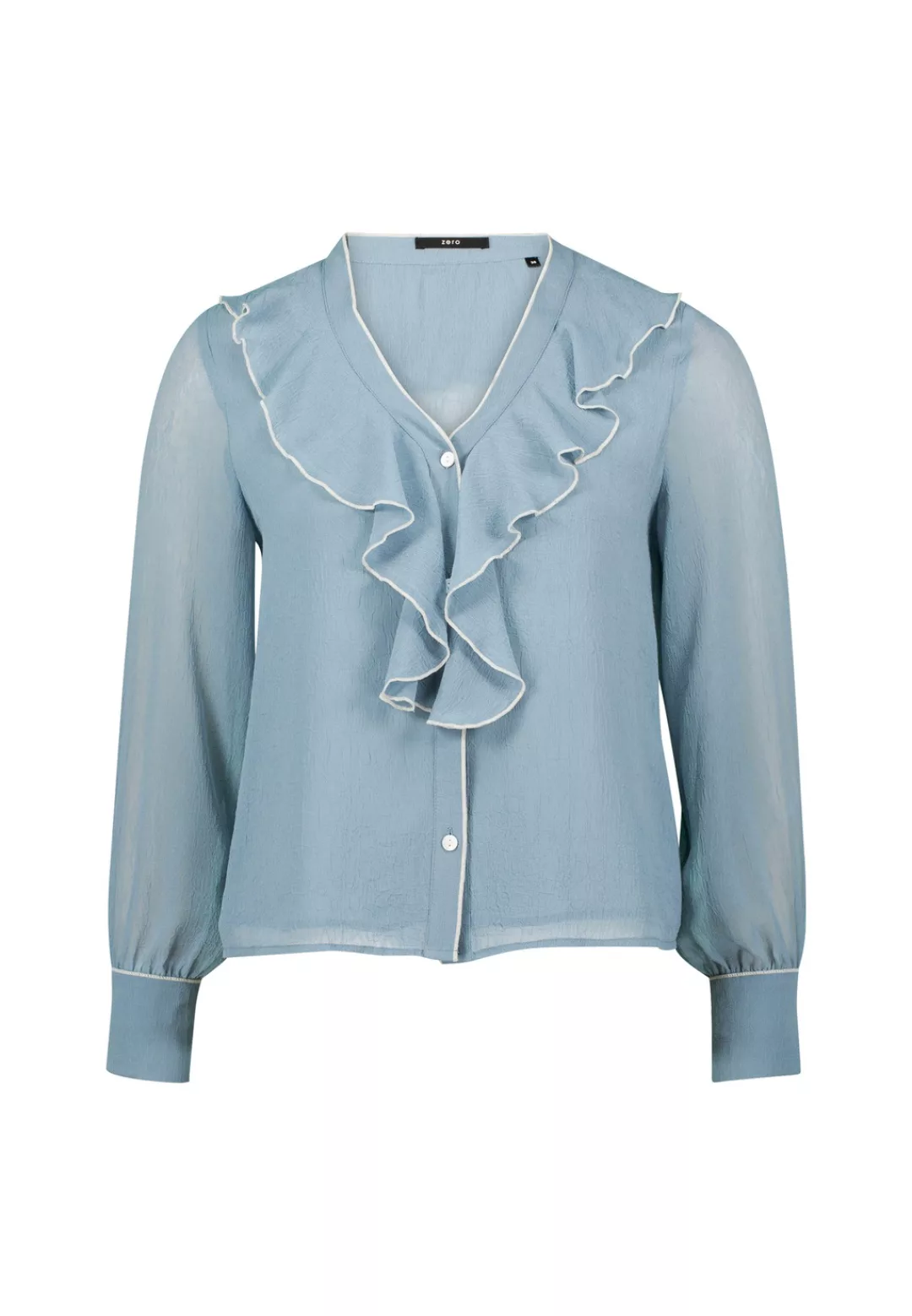 Zero Chiffonbluse "zero Damen Chiffonbluse mit Volants" günstig online kaufen
