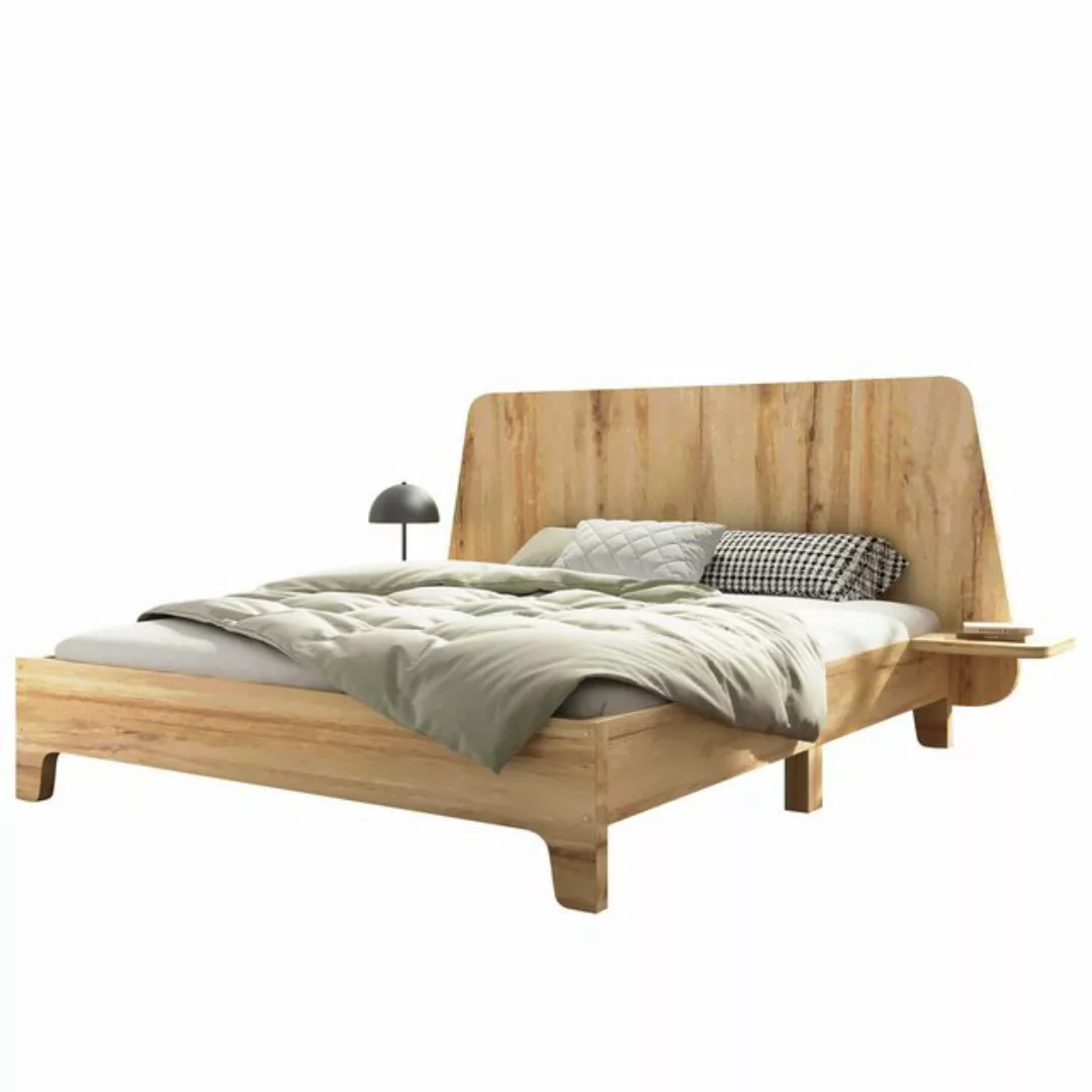 OKWISH Massivholzbett Doppelbett (Funktionsbett, 2-tlg., 140x200cm, mit Mat günstig online kaufen