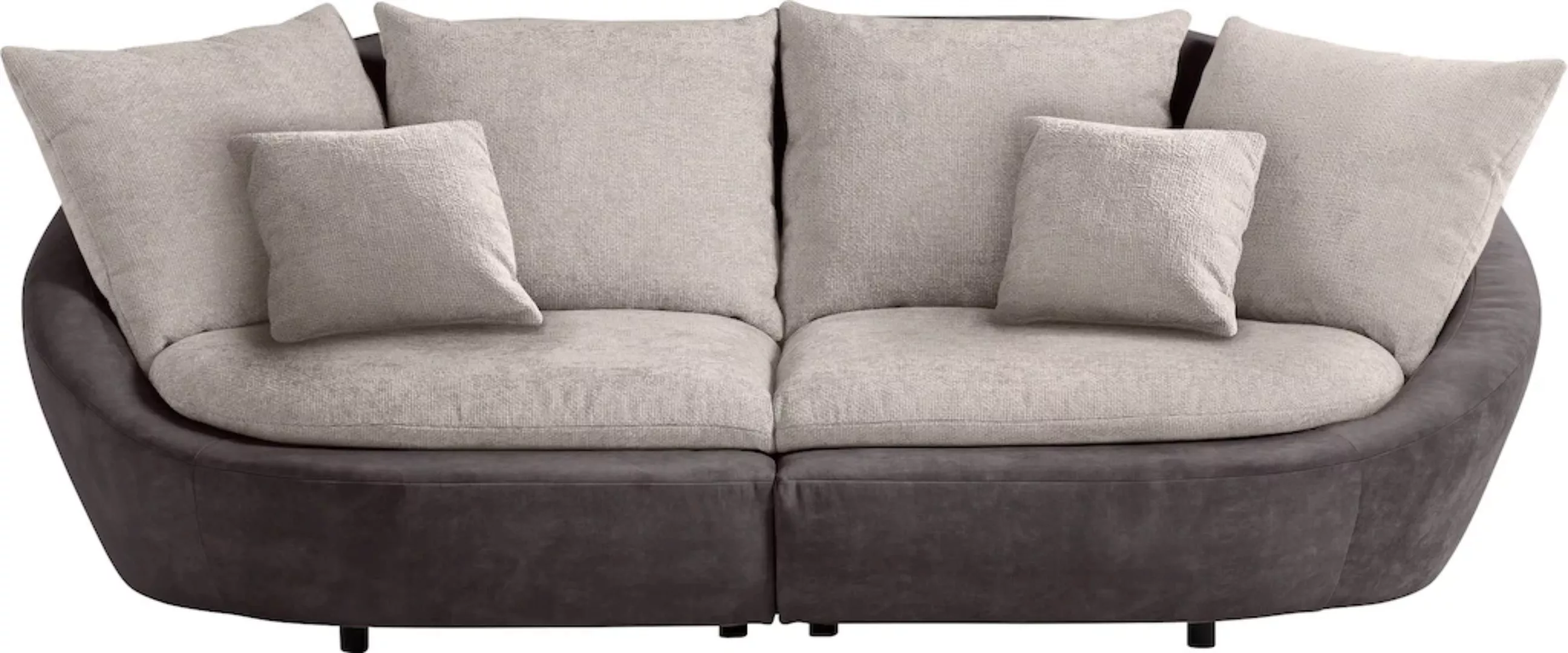 TRENDMANUFAKTUR Big-Sofa "Maui, inklusive 4 Rückenkissen und 2 Zierkissen, günstig online kaufen