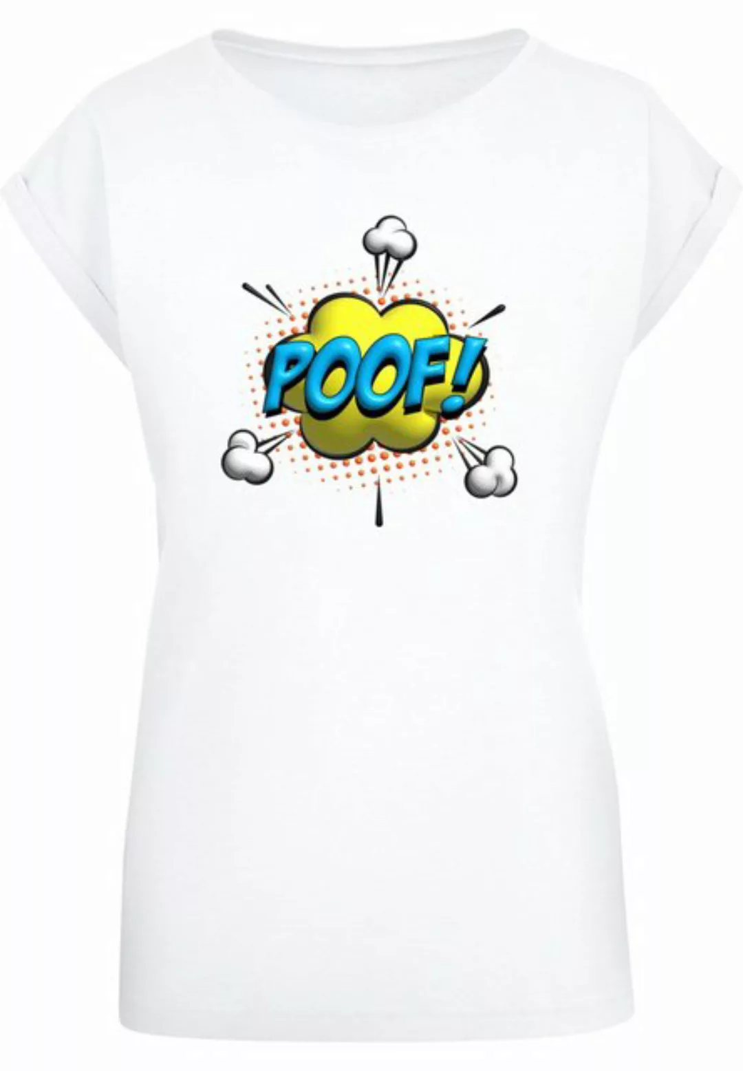 Merchcode T-Shirt Merchcode Damen Ladies POOF Comic Extended Shoulder Tee ( günstig online kaufen
