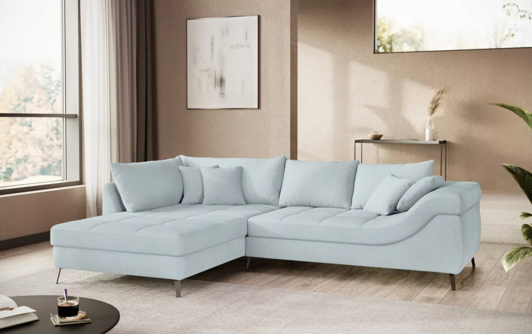 Mr. Couch Ecksofa "Portofino, L-Form", Mit Kaltschaumpolsterung, bis 140 kg günstig online kaufen