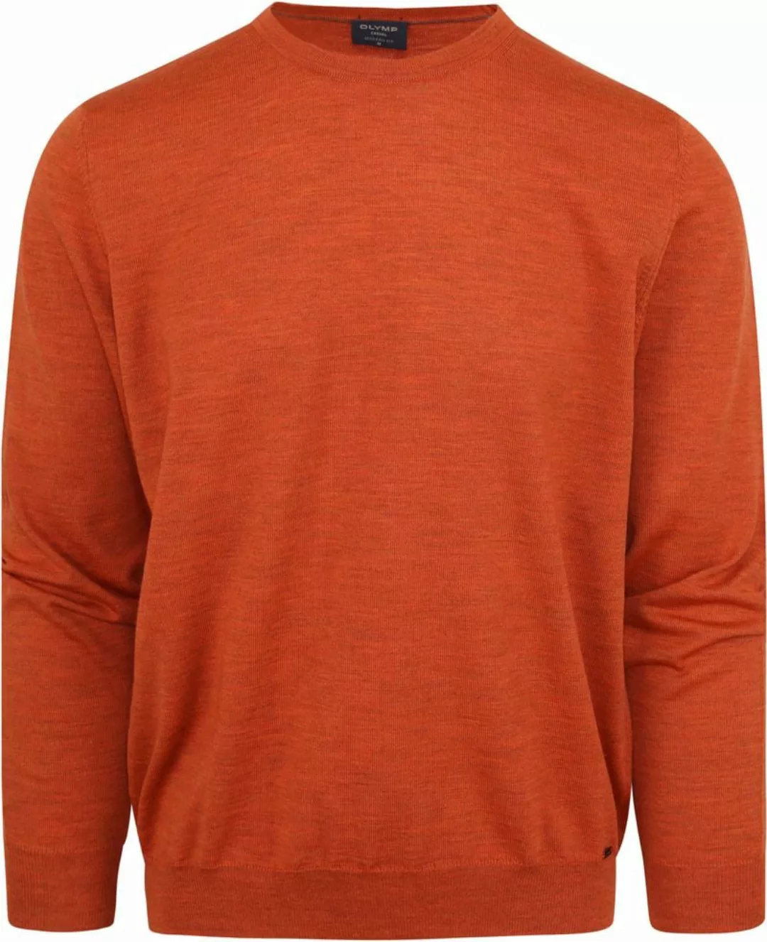 Olymp Pullover O-Hals Wolle Orange - Größe S günstig online kaufen