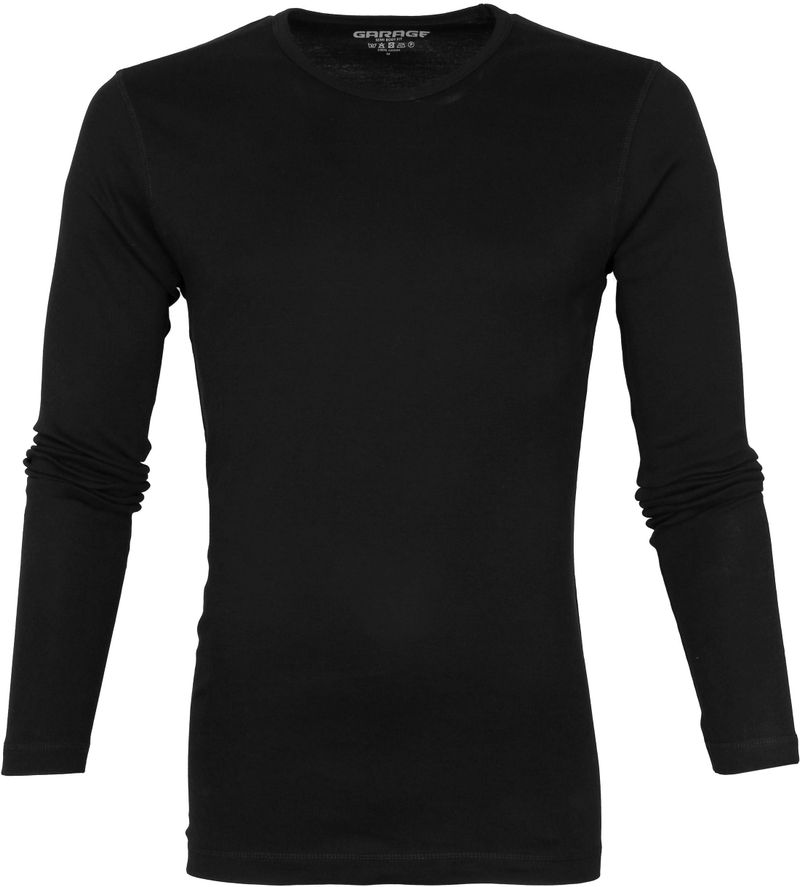 Garage Basic T-shirt Longsleeve Schwarz - Größe XXL günstig online kaufen