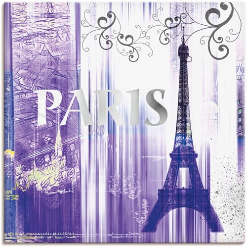 Artland Wandbild »Paris Skyline Collage II«, Gebäude, (1 St.), als Leinwand günstig online kaufen