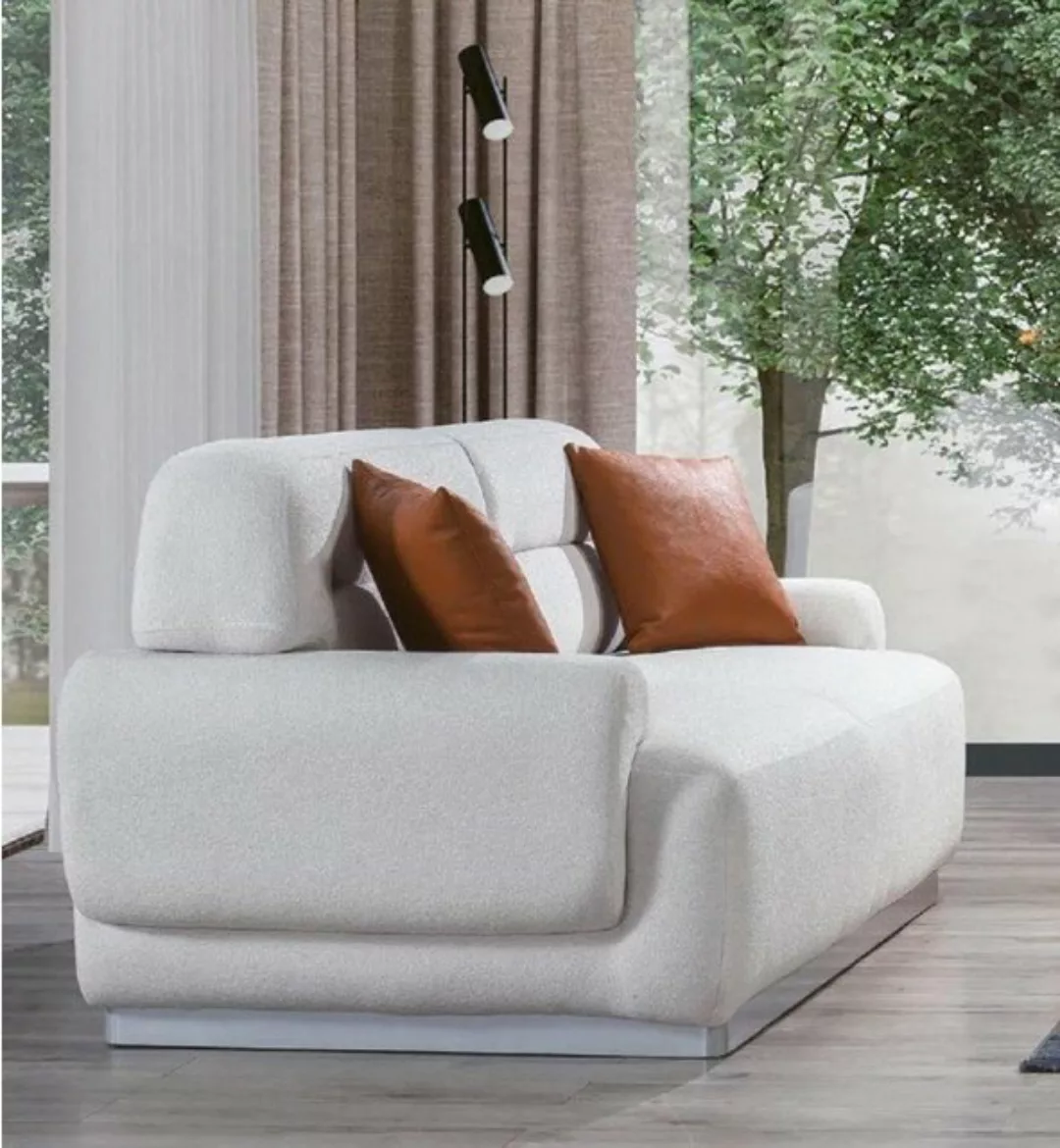 JVmoebel Sofa, Dreisitzer Couch Stoff Sofa Couchen Möbel Textil 230cm Stoff günstig online kaufen