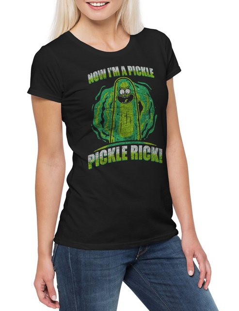 Urban Backwoods Print-Shirt Pickle Rick Damen T-Shirt Rick Sanchez Beth Smi günstig online kaufen