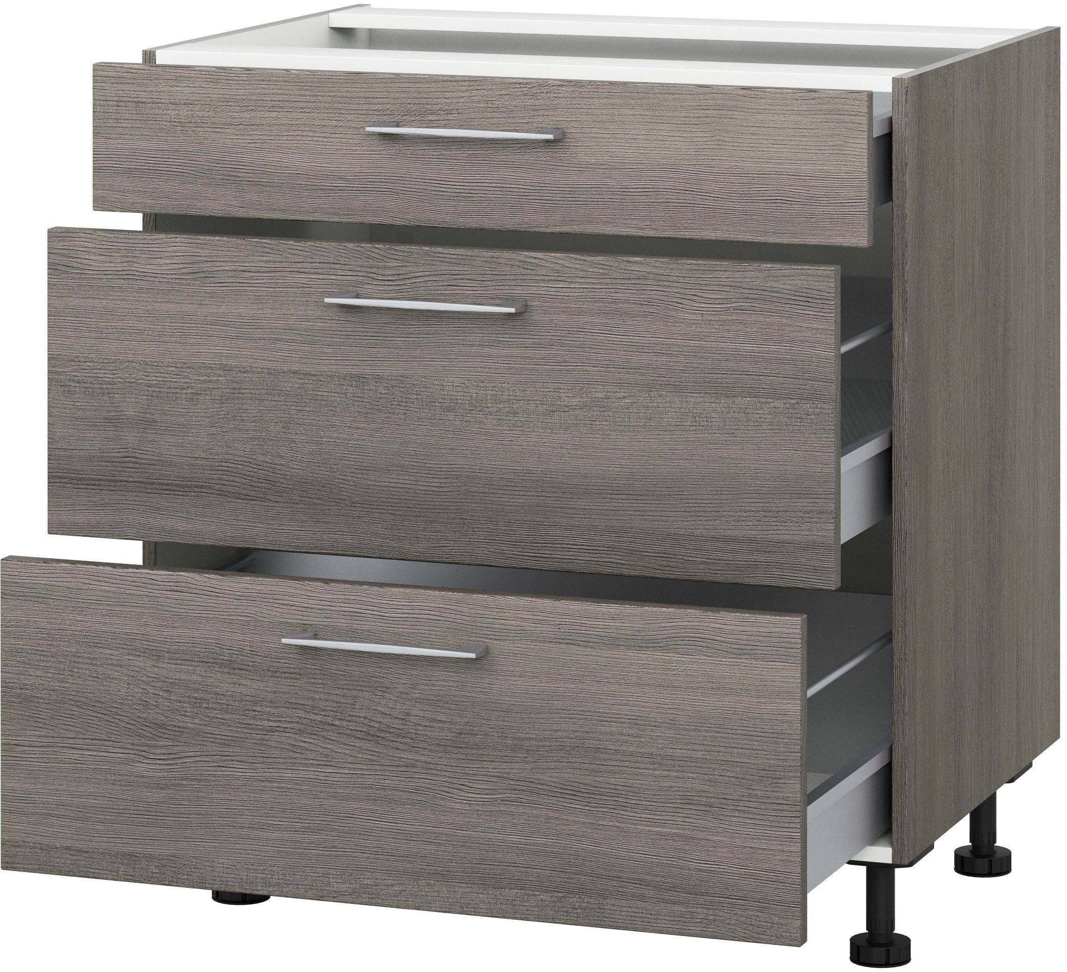 KOCHSTATION Auszugsunterschrank "KS-Trea U2AS80", mit drei Auszügen, Breite günstig online kaufen