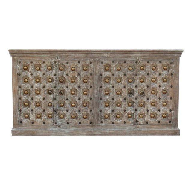 Oriental Galerie Unterschrank Braun Braunwash Sideboard Aditya Antik Indien günstig online kaufen