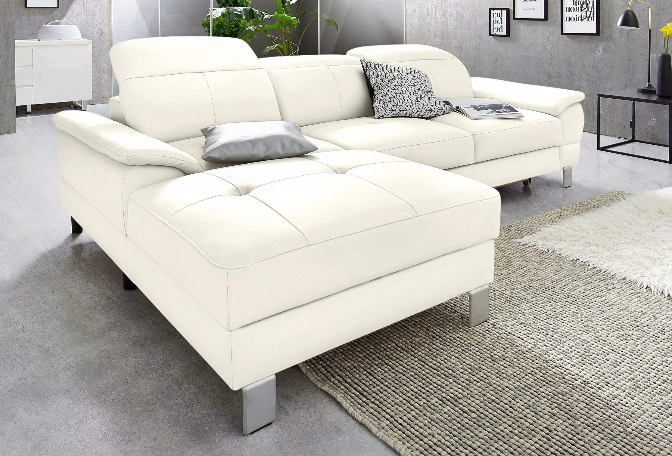 exxpo - sofa fashion Ecksofa "Mantua 2, inkl. Kopf- bzw. Rückenverstellung, günstig online kaufen