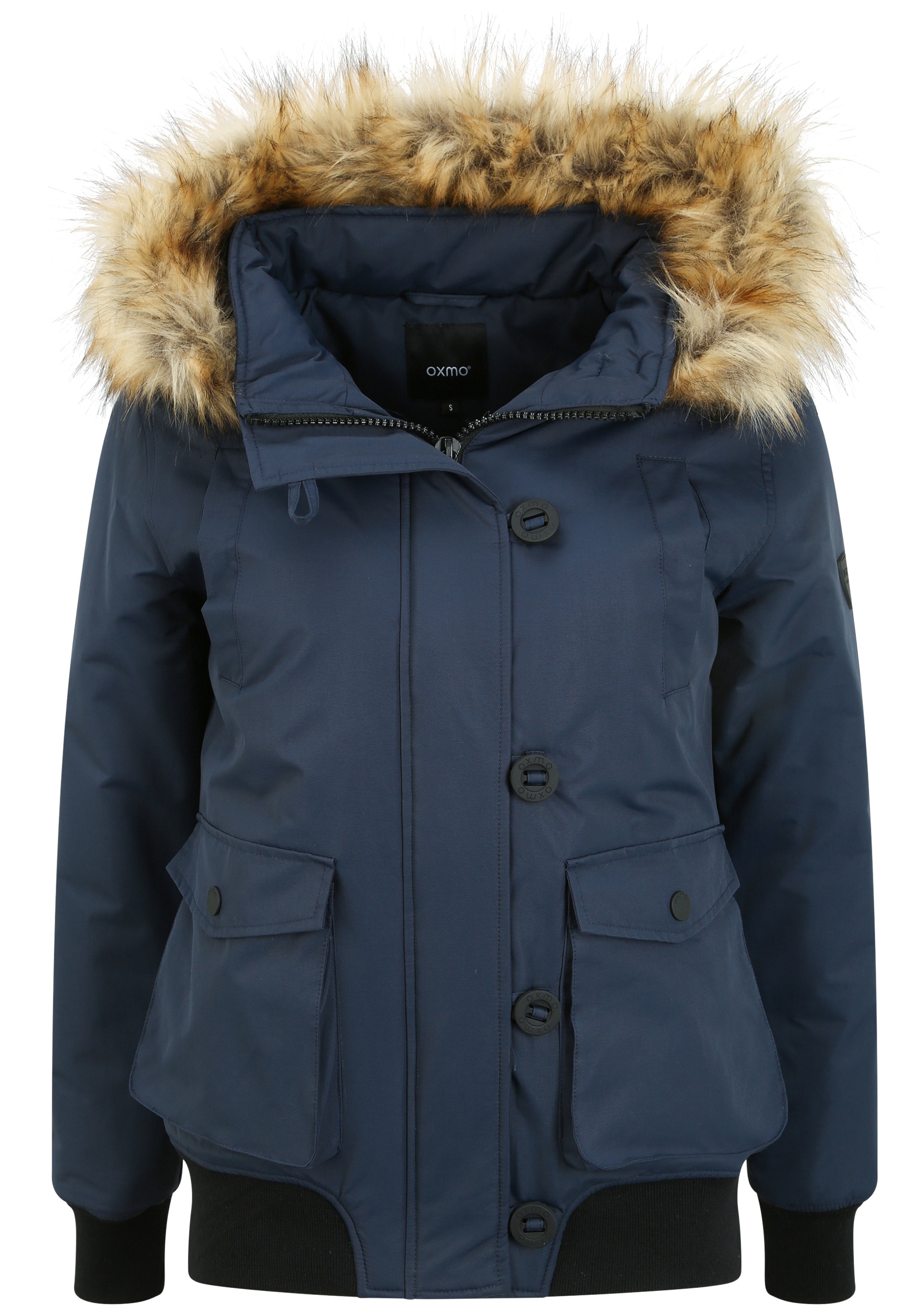 OXMO Winterjacke OXAcila Wattierte Winterjacke mit Kapuze und abnehmbarem K günstig online kaufen