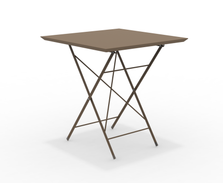 STEP - robuster Outdoortisch klappbar 70x70 cm corten günstig online kaufen