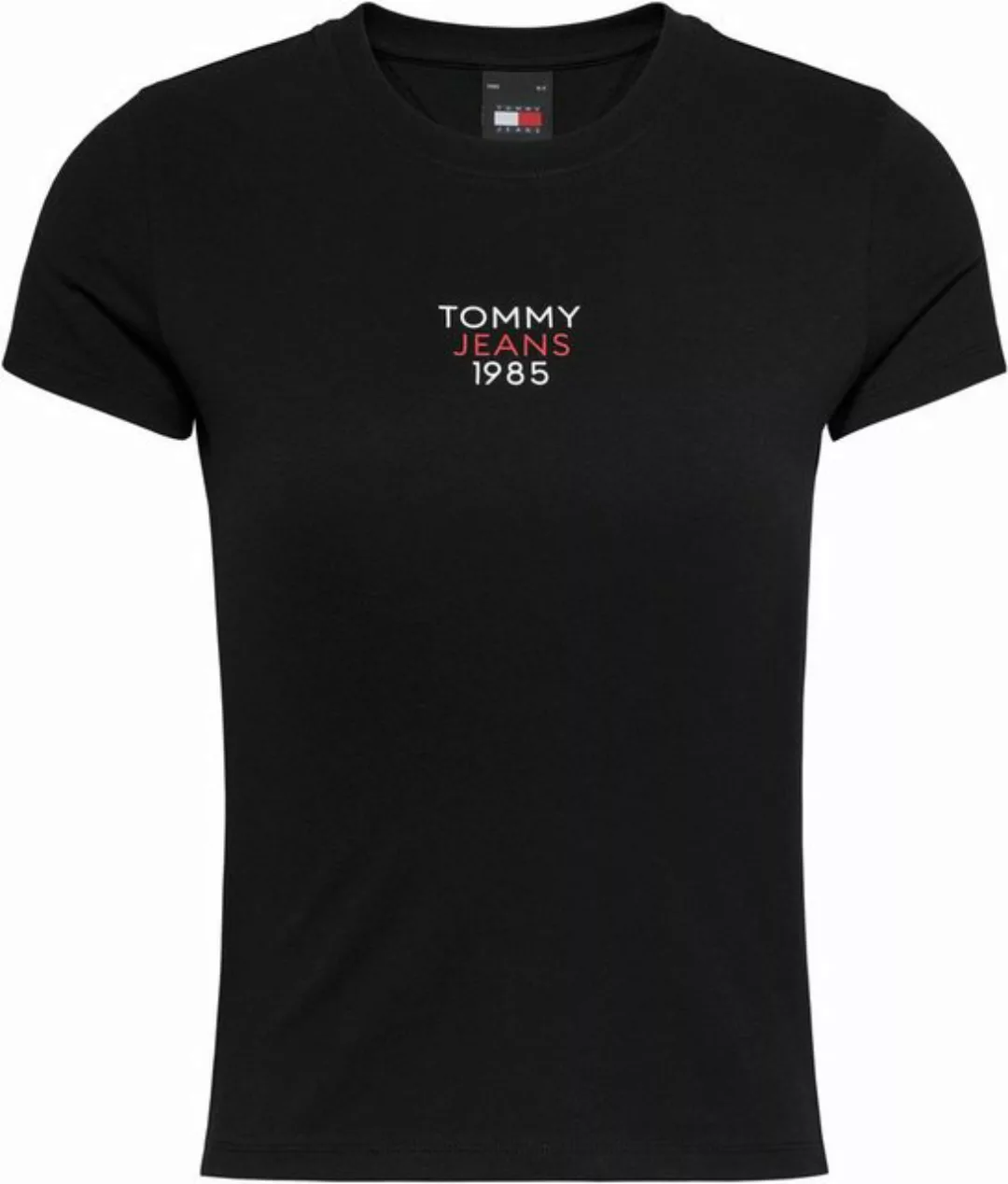 Tommy Jeans T-Shirt Slim Essential Logo Kurzarm Rundhals Jersey T Shirt mit günstig online kaufen