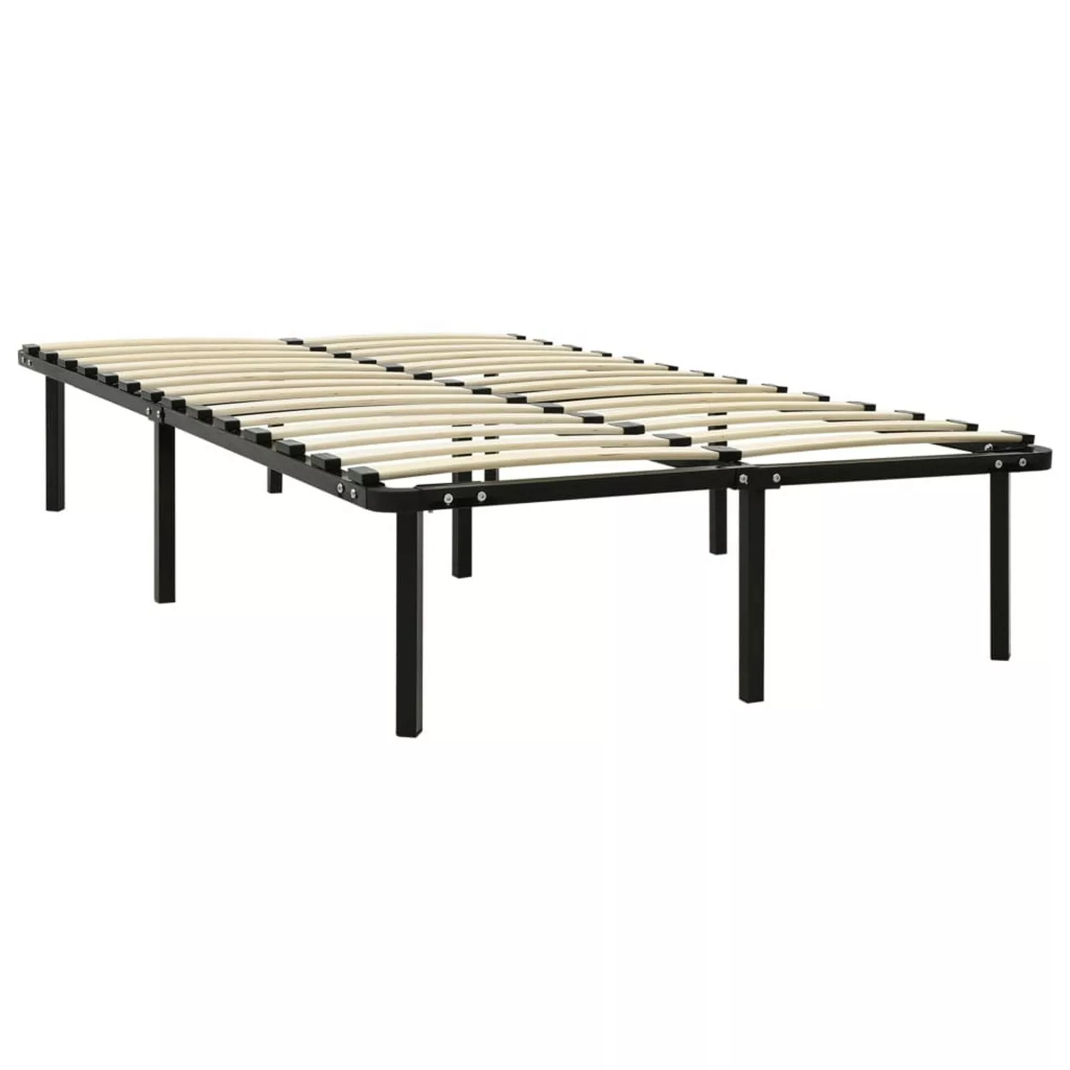 vidaXL Bettgestell Schwarz Metall 140x200 cm Modell 4618450 günstig online kaufen