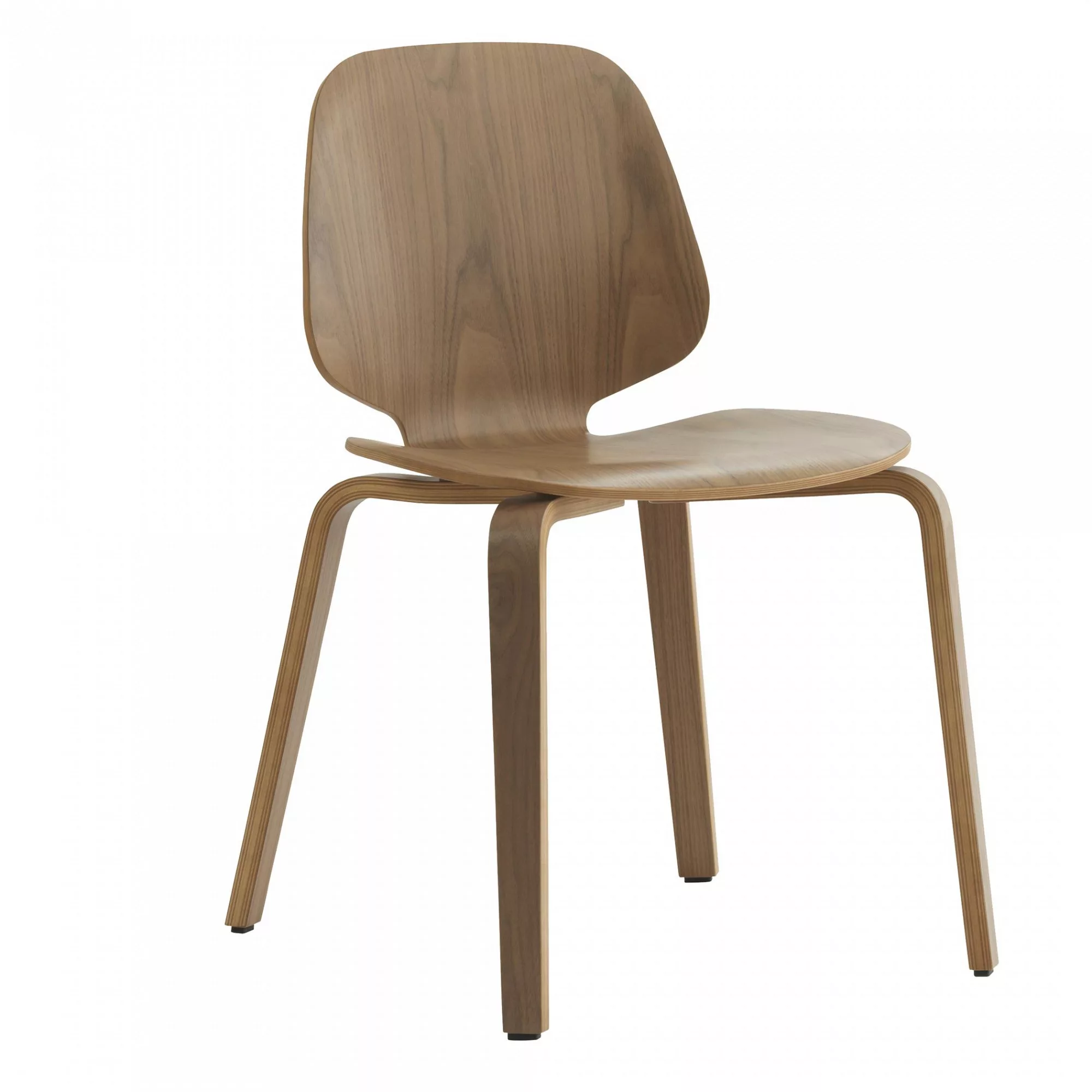 Normann Copenhagen - My Chair Stuhl - nussbaum/lackiert/BxHxT 48x80x50cm günstig online kaufen