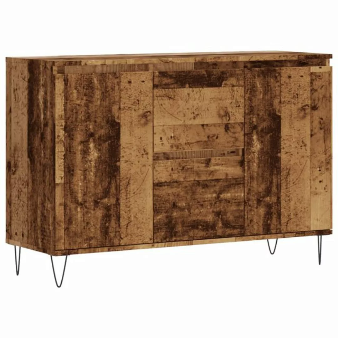 vidaXL Badezimmerspiegelschrank Sideboard Altholz-Optik 104x35x70 cm Holzwe günstig online kaufen