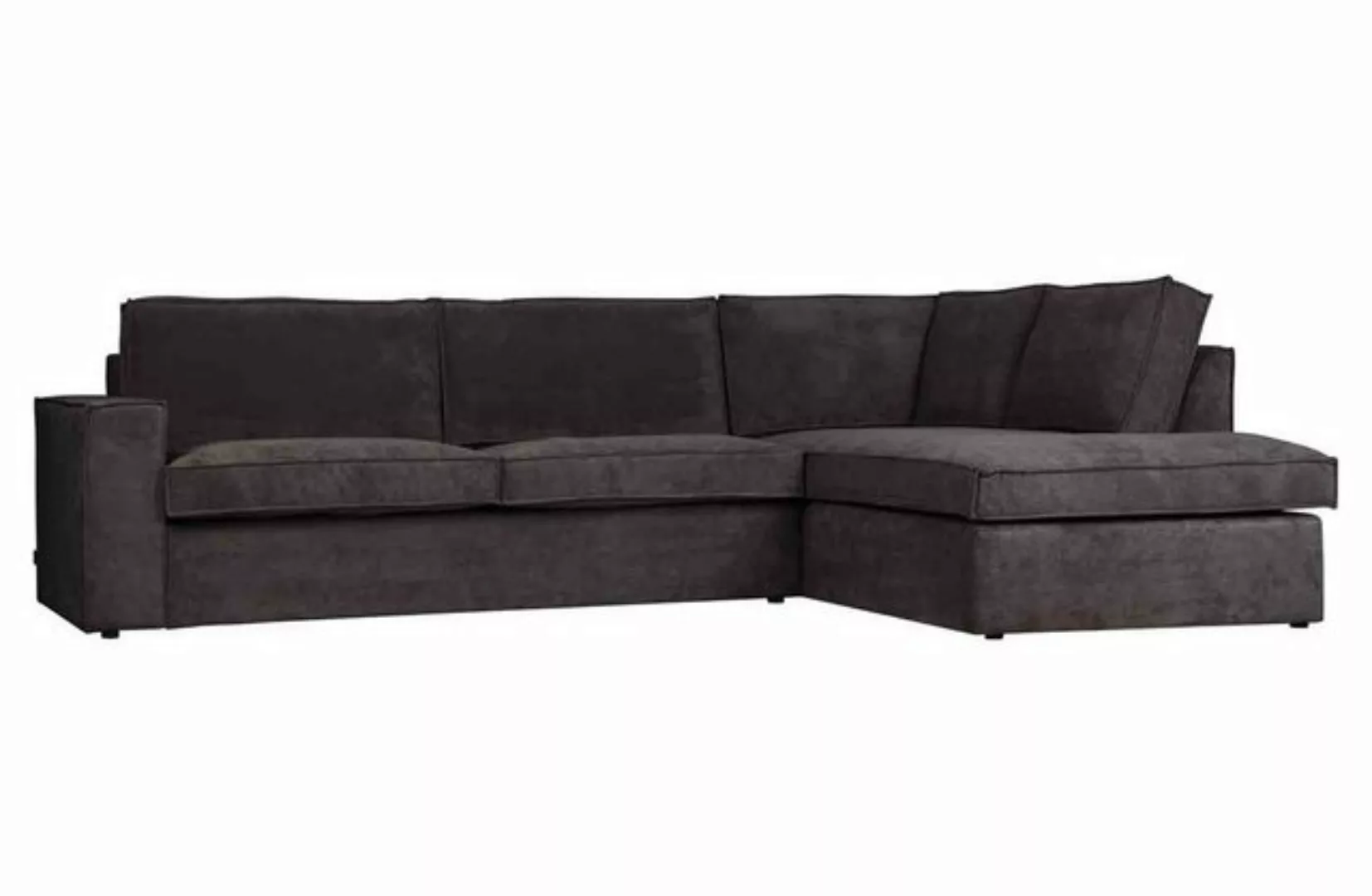 WOOOD Ecksofa Ecksofa Thomas Cord, rechts Dunkelgrau günstig online kaufen