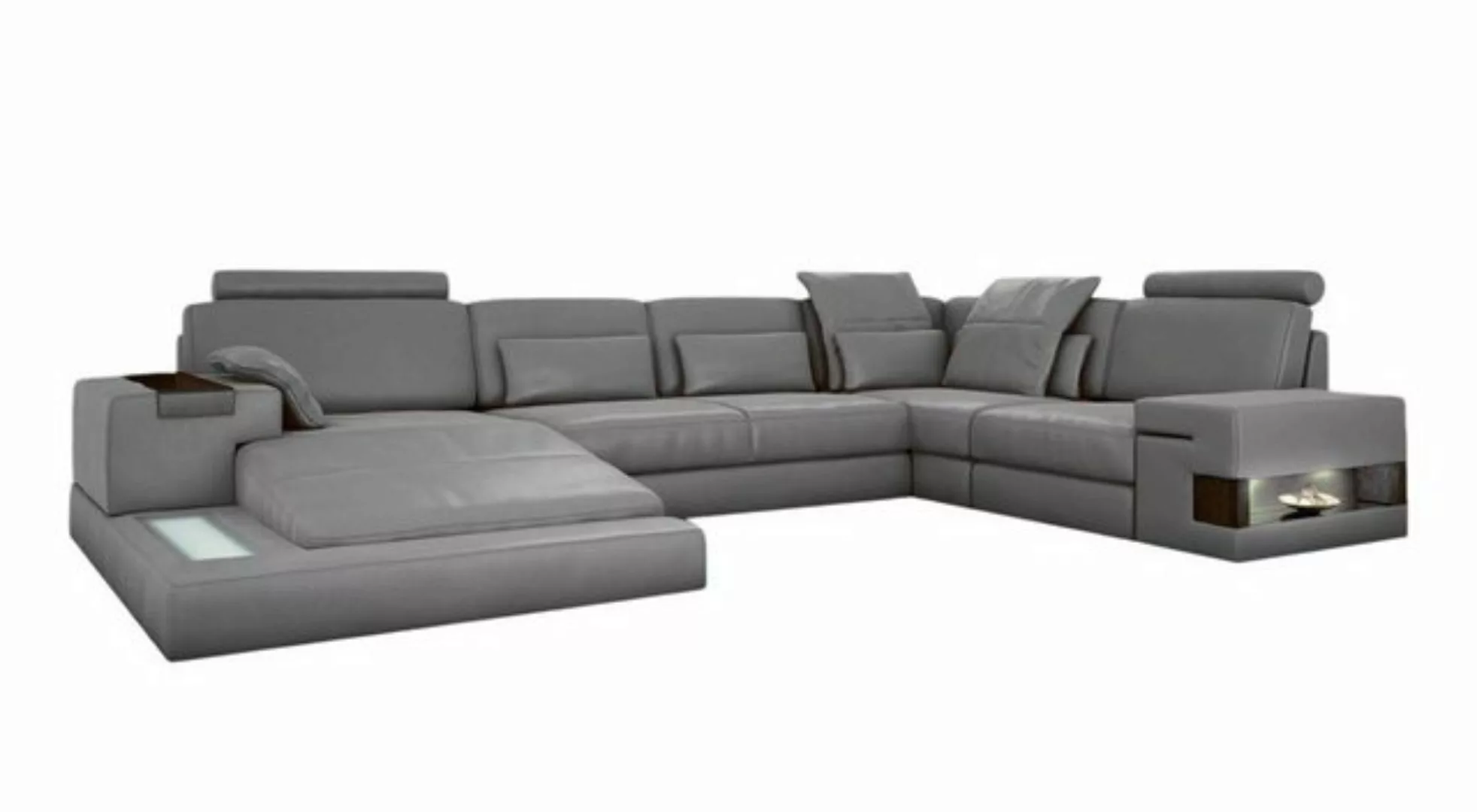 Xlmoebel Ecksofa Wohnlandschaft mit großem Ledersofa in Design, Eckcouch un günstig online kaufen