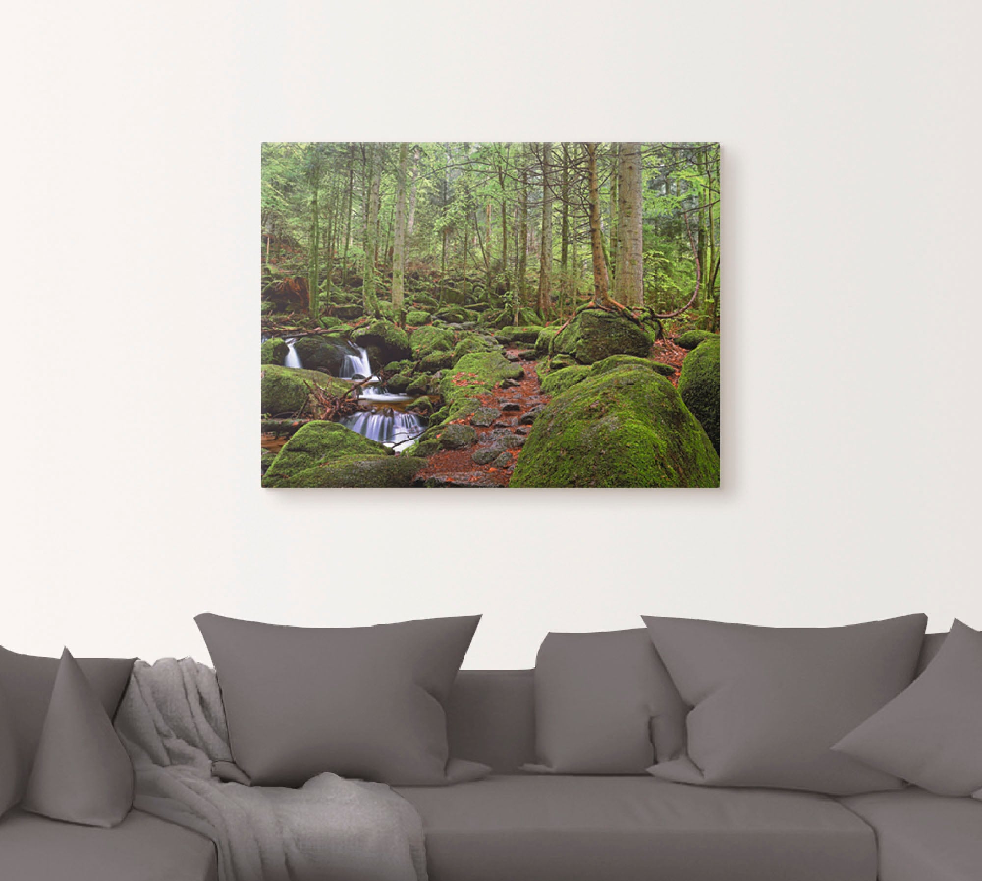 Artland Wandbild "Zauberwald", Wald, (1 St.), als Leinwandbild, Poster in v günstig online kaufen