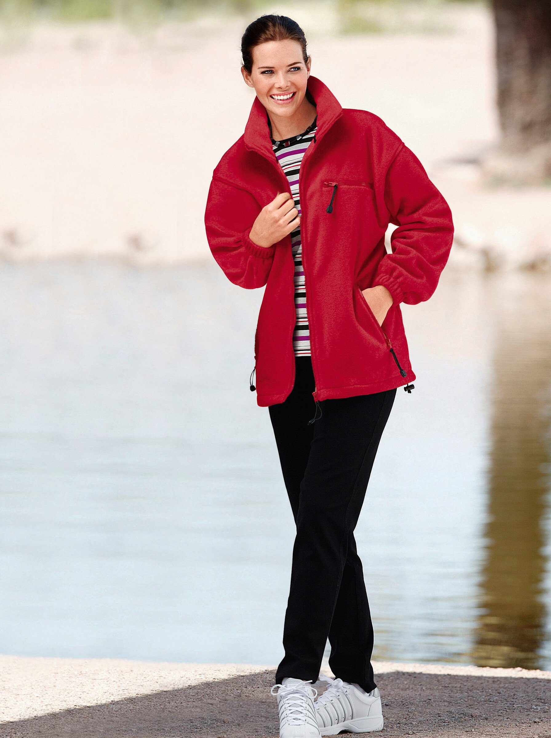 Classic Fleecejacke, ohne Kapuze günstig online kaufen