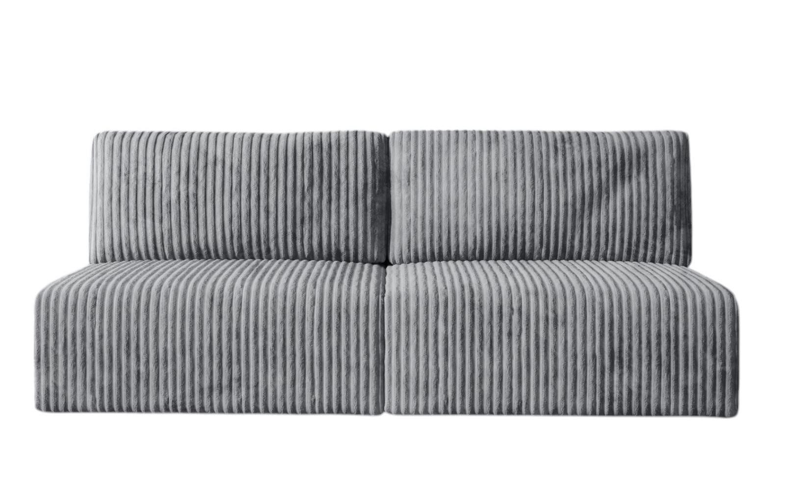 Compleo Schlafsofa klein, Cordsofa ohne Armlehnen, günstig online kaufen