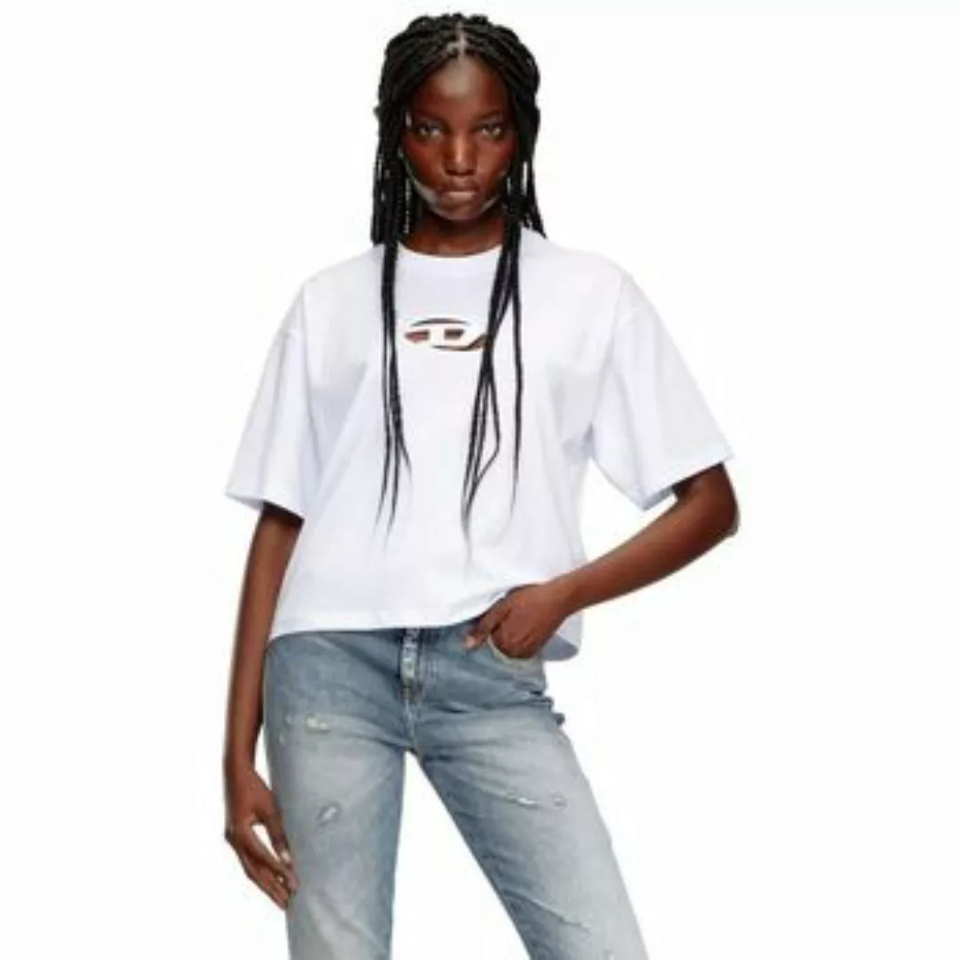 Diesel  T-Shirts & Poloshirts A15096 0NIAX - T-BUXT-CROP-100 WHITE günstig online kaufen