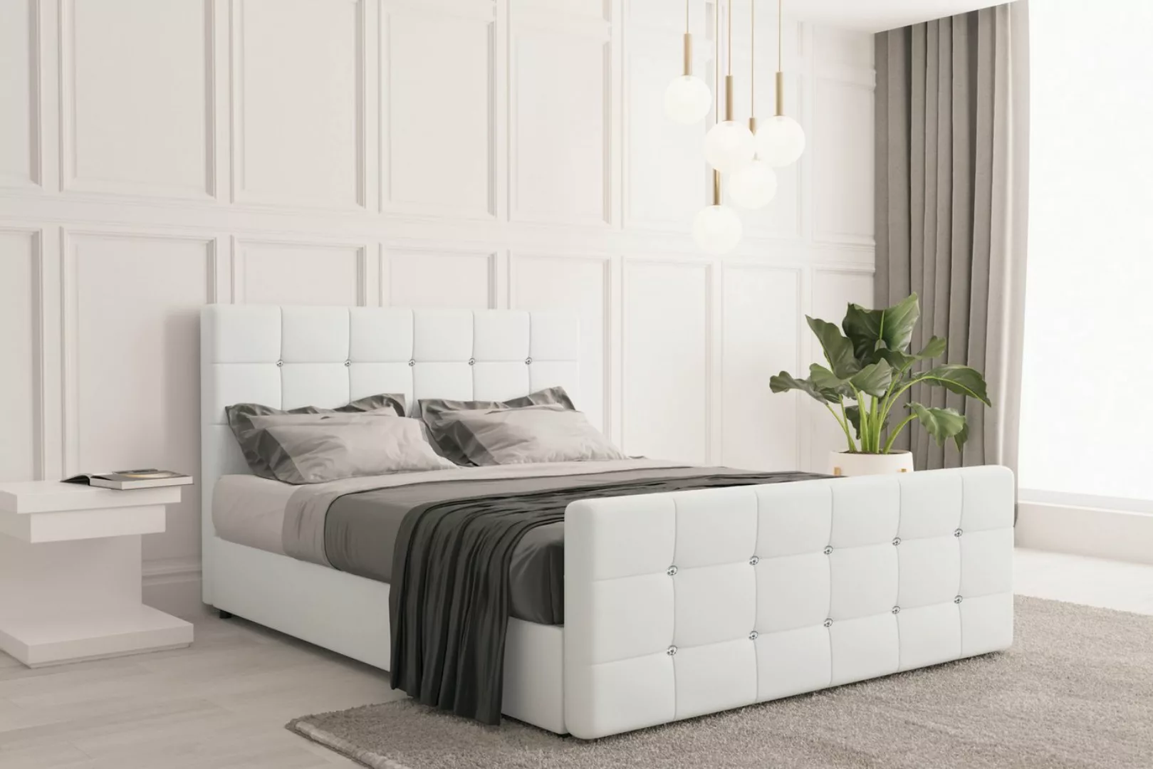 Kaiser Möbel Boxspringbett mit matratze und bettkasten, Schlafbett ROSA sof günstig online kaufen