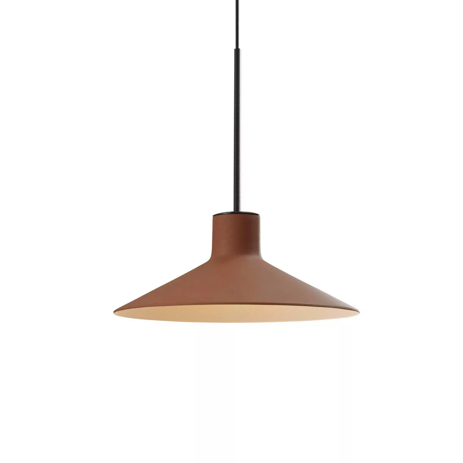 Bover LED-Einbau-Hängelampe Platet, schwarz/terracotta günstig online kaufen