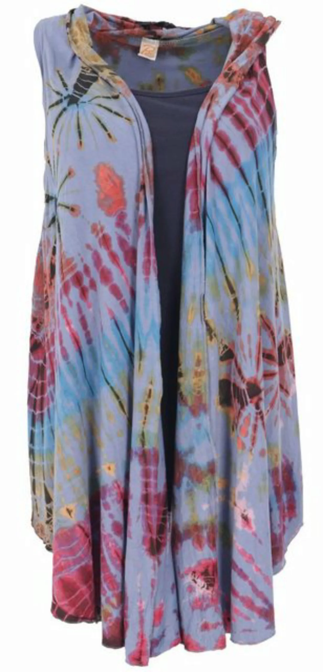 Guru-Shop Longbluse Unikat Batiktunika, Boho Cardigan Tunika, Boho.. altern günstig online kaufen