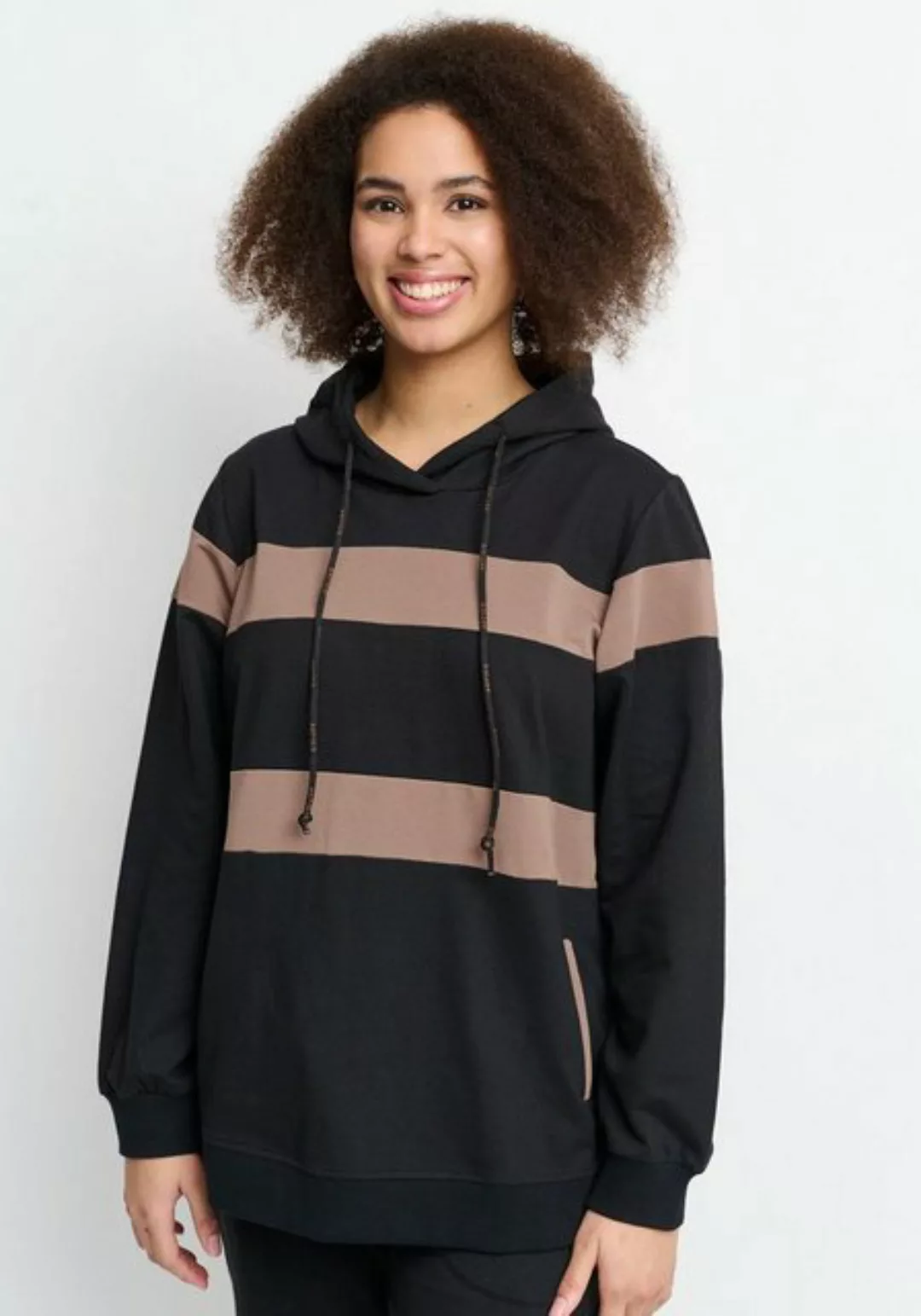 aprico Sweatshirt mit Knopfleiste an der Seite günstig online kaufen