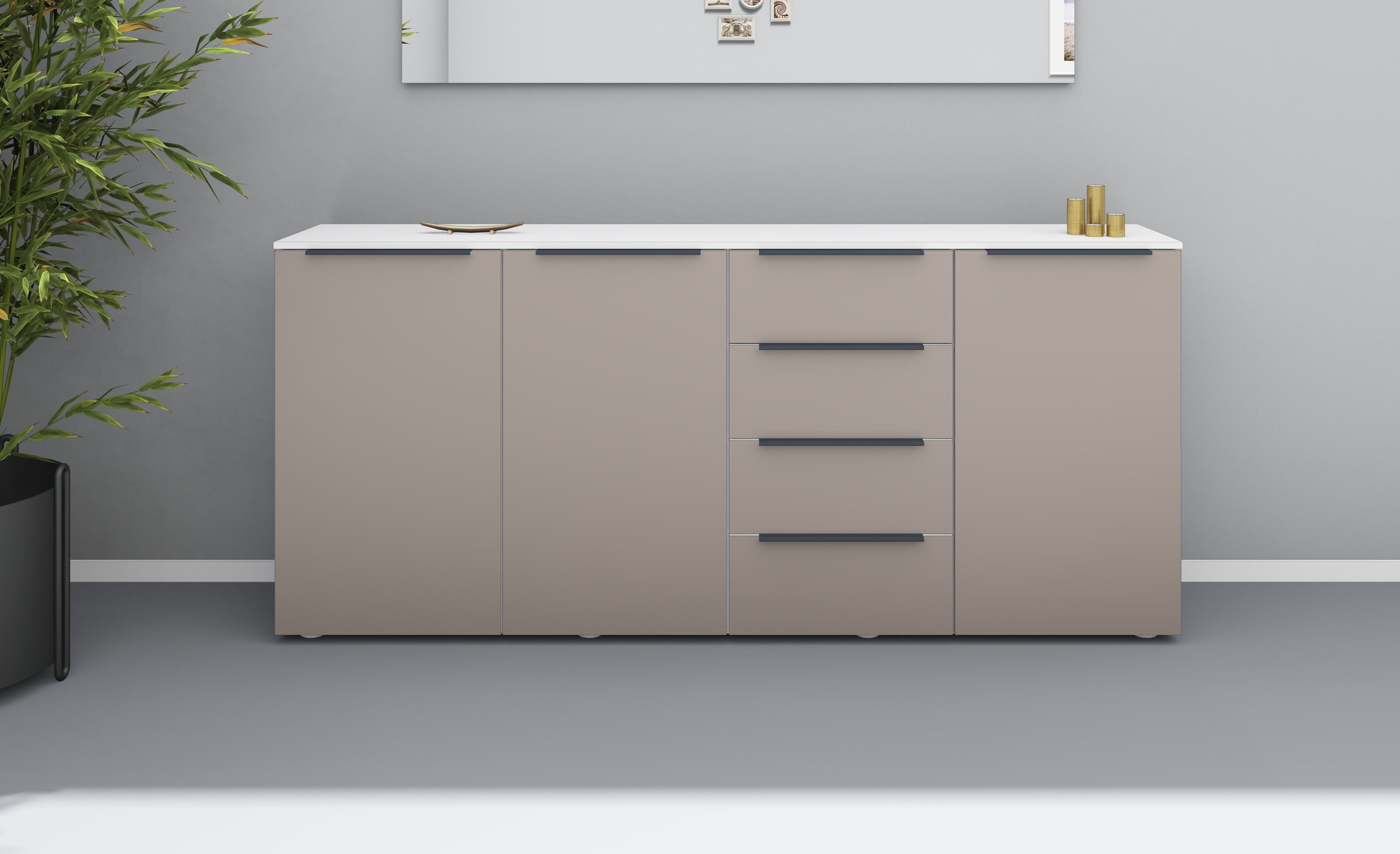 borchardt Möbel Highboard Tom, Breite 200 günstig online kaufen