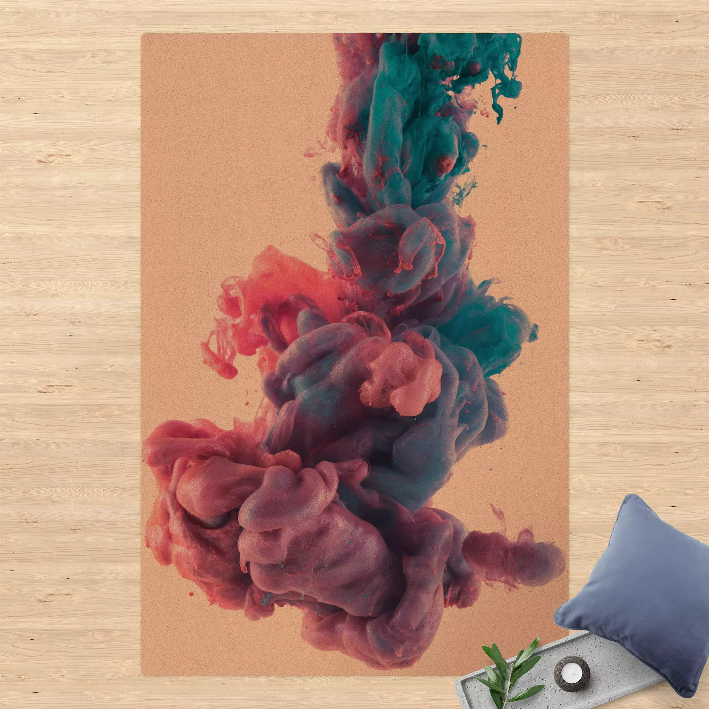 Kork-Teppich Abstrakte flüssige Farbe günstig online kaufen