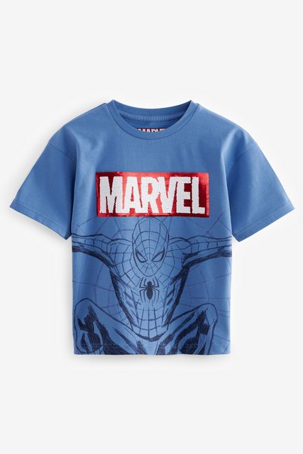 Next T-Shirt Lizensiertes T-Shirt mit Pailletten, Spiderman (1-tlg) günstig online kaufen