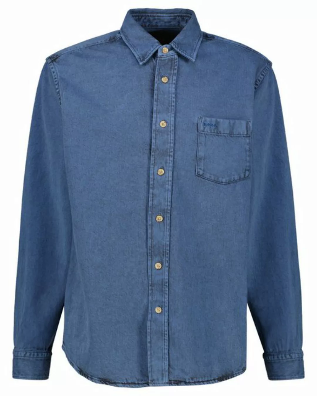 BOSS ORANGE Langarmhemd "Lamboo M", mit Kragen günstig online kaufen