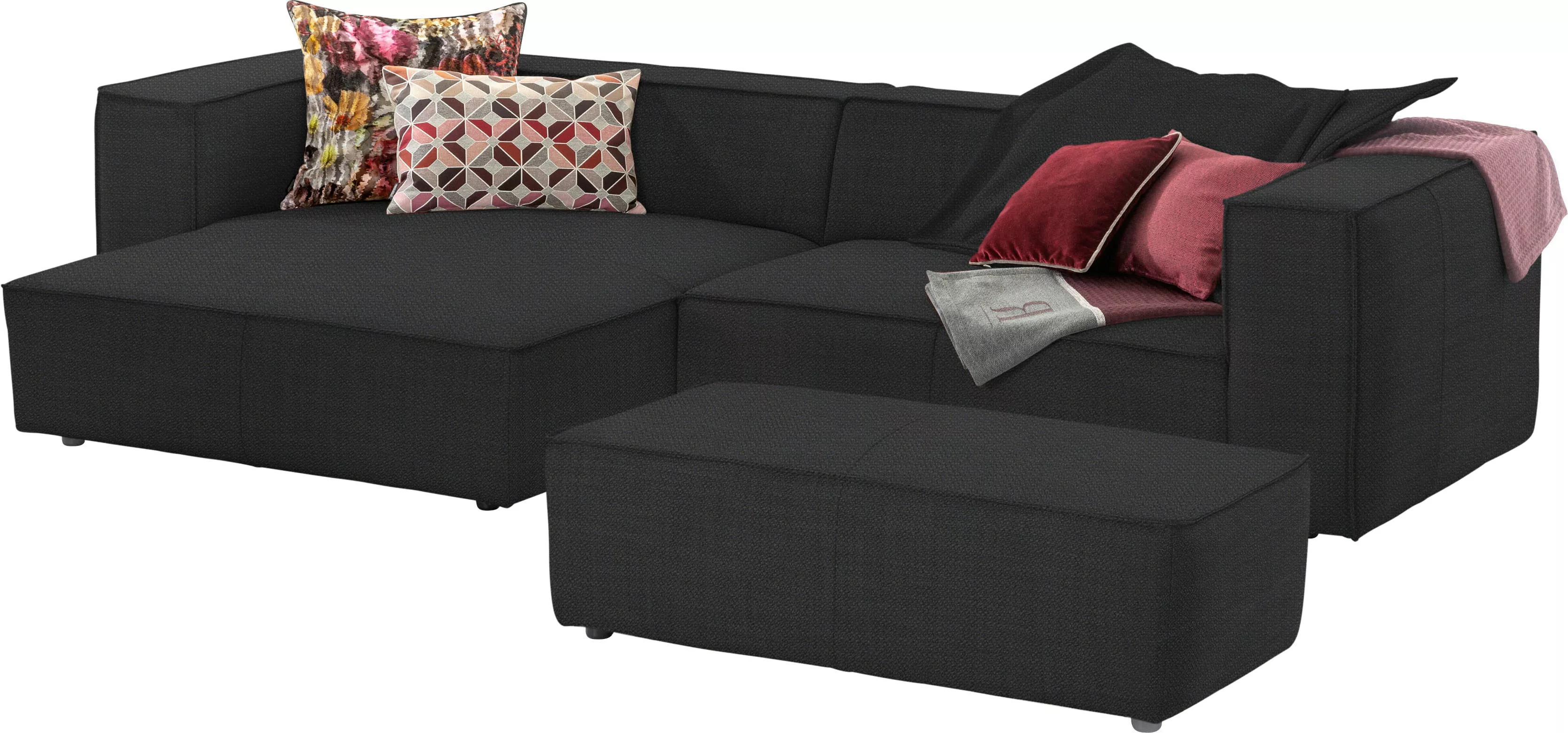 W.SCHILLIG Ecksofa "around-the-block", (Spar-Set), inklusive Hocker, mit el günstig online kaufen