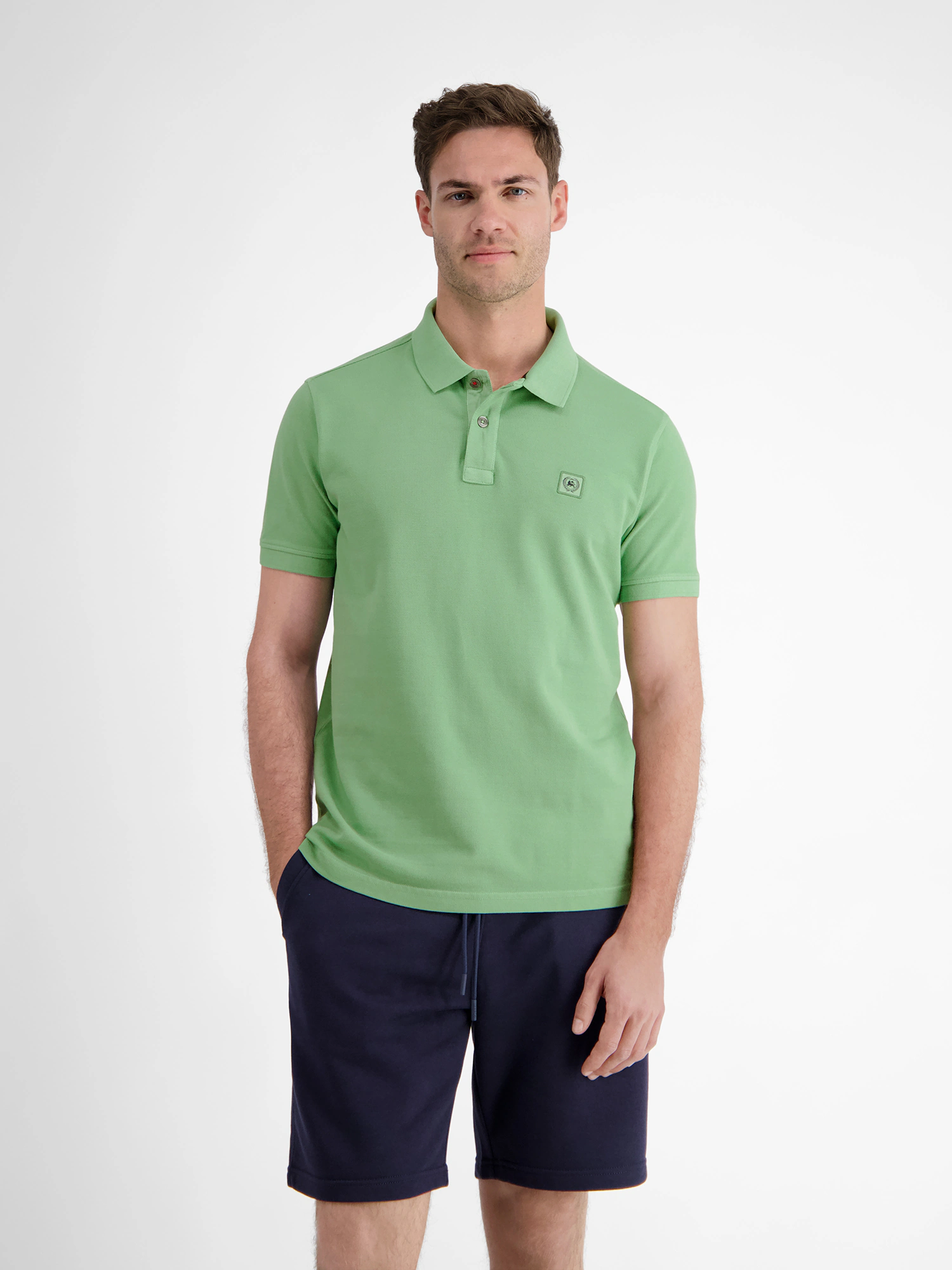 LERROS Poloshirt "LERROS Herren Poloshirt in gewaschener Optik" günstig online kaufen