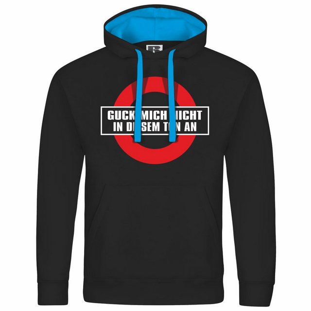 deinshirt Kapuzenpullover Herren Kapuzenpullover Guck mich nicht in diesem günstig online kaufen