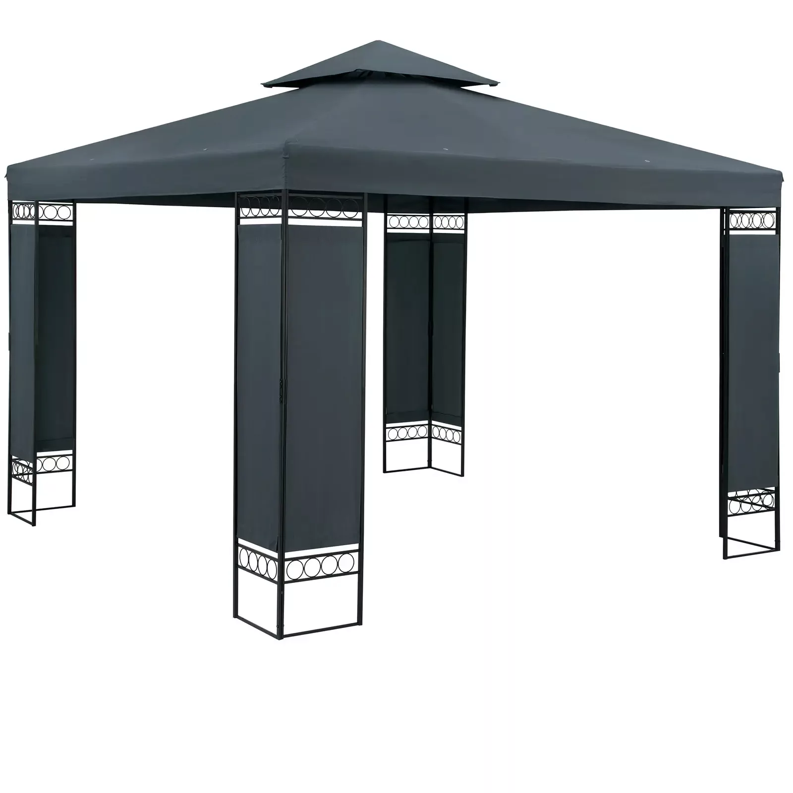 Pavillon Lorca Anthrazit 3x3m günstig online kaufen