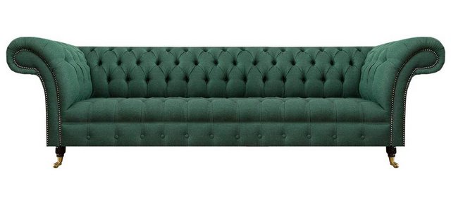 Xlmoebel Sofa Luxuriöses Viersitzer-Sofa in Grün im Chesterfield-Stil, 1 Te günstig online kaufen