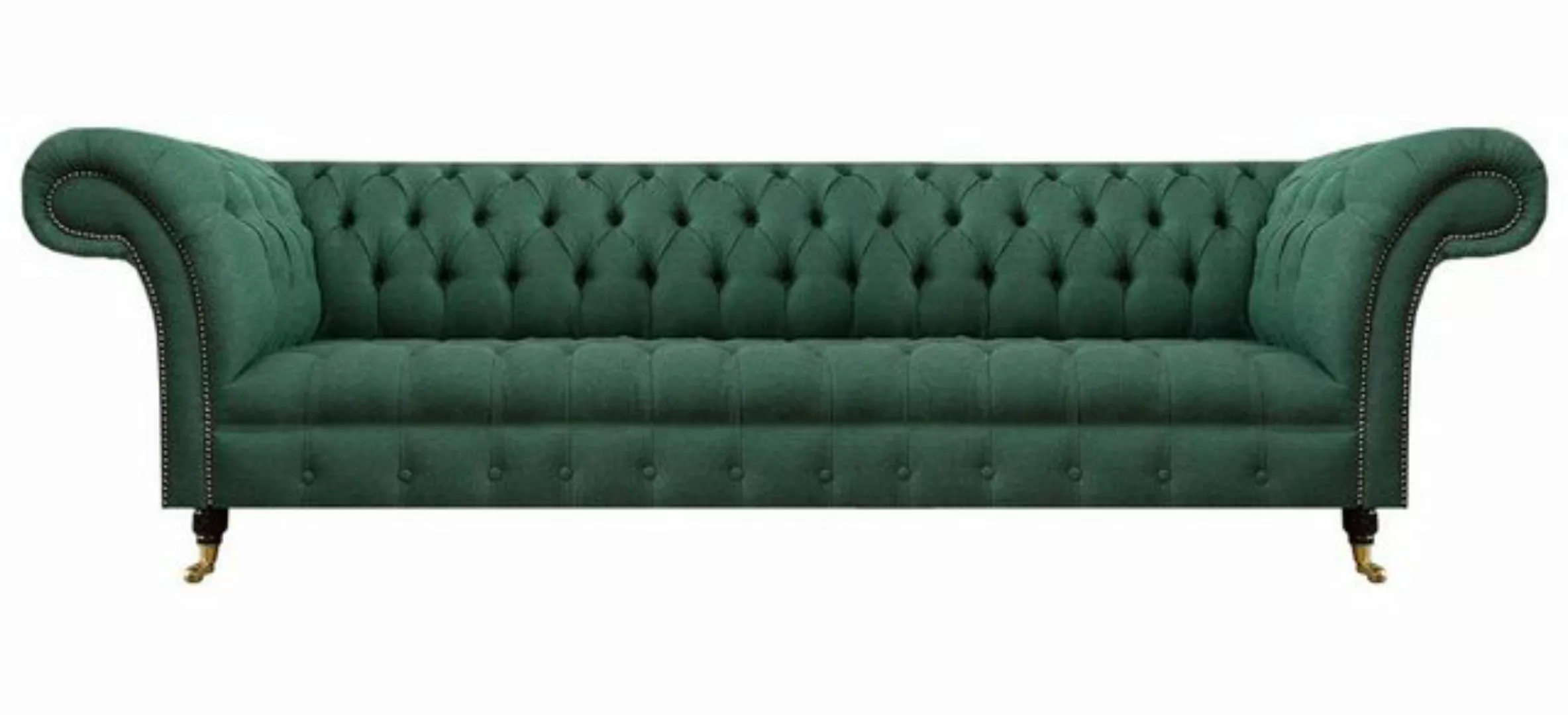 Xlmoebel Sofa Luxuriöses Viersitzer-Sofa in Grün im Chesterfield-Stil, 1 Te günstig online kaufen