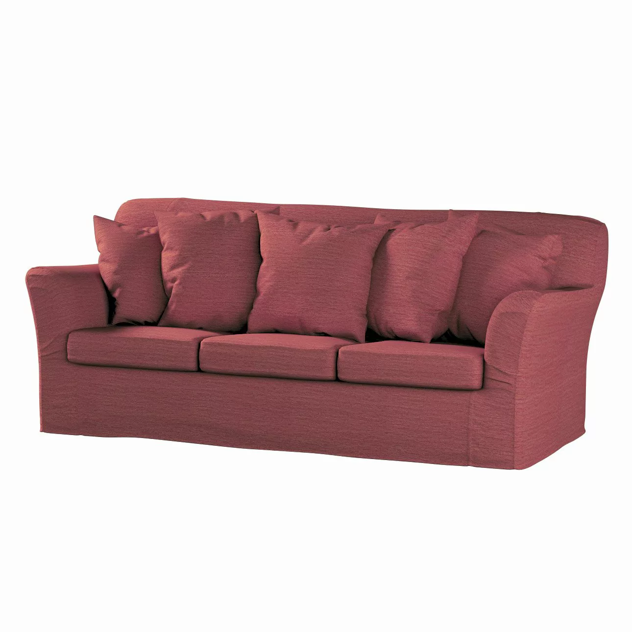 Bezug für Tomelilla 3-Sitzer Sofa nicht ausklappbar, ziegelrot, Sofahusse, günstig online kaufen