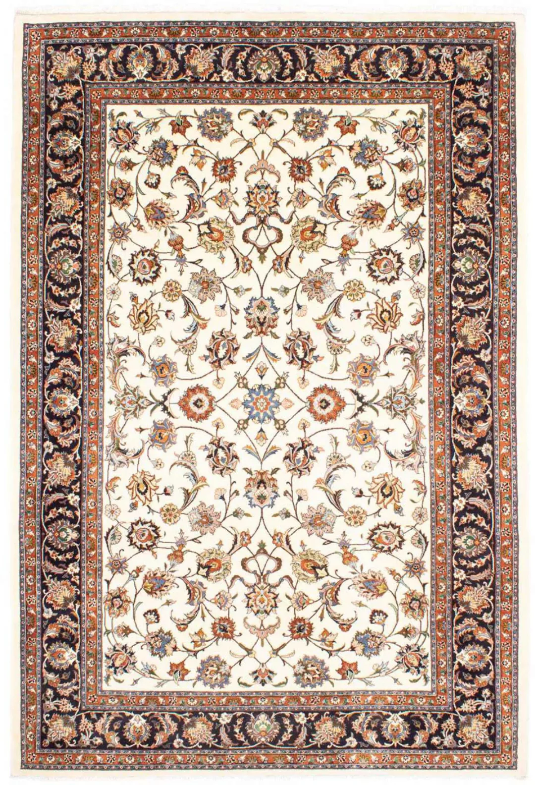 morgenland Wollteppich »Kaschmar Blumenmuster Beige 281 x 204 cm«, rechteck günstig online kaufen