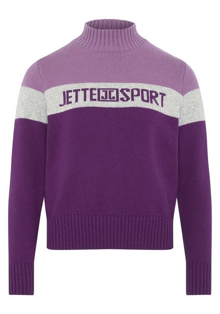 JETTE SPORT Strickpullover mit Logo-Schriftzug günstig online kaufen