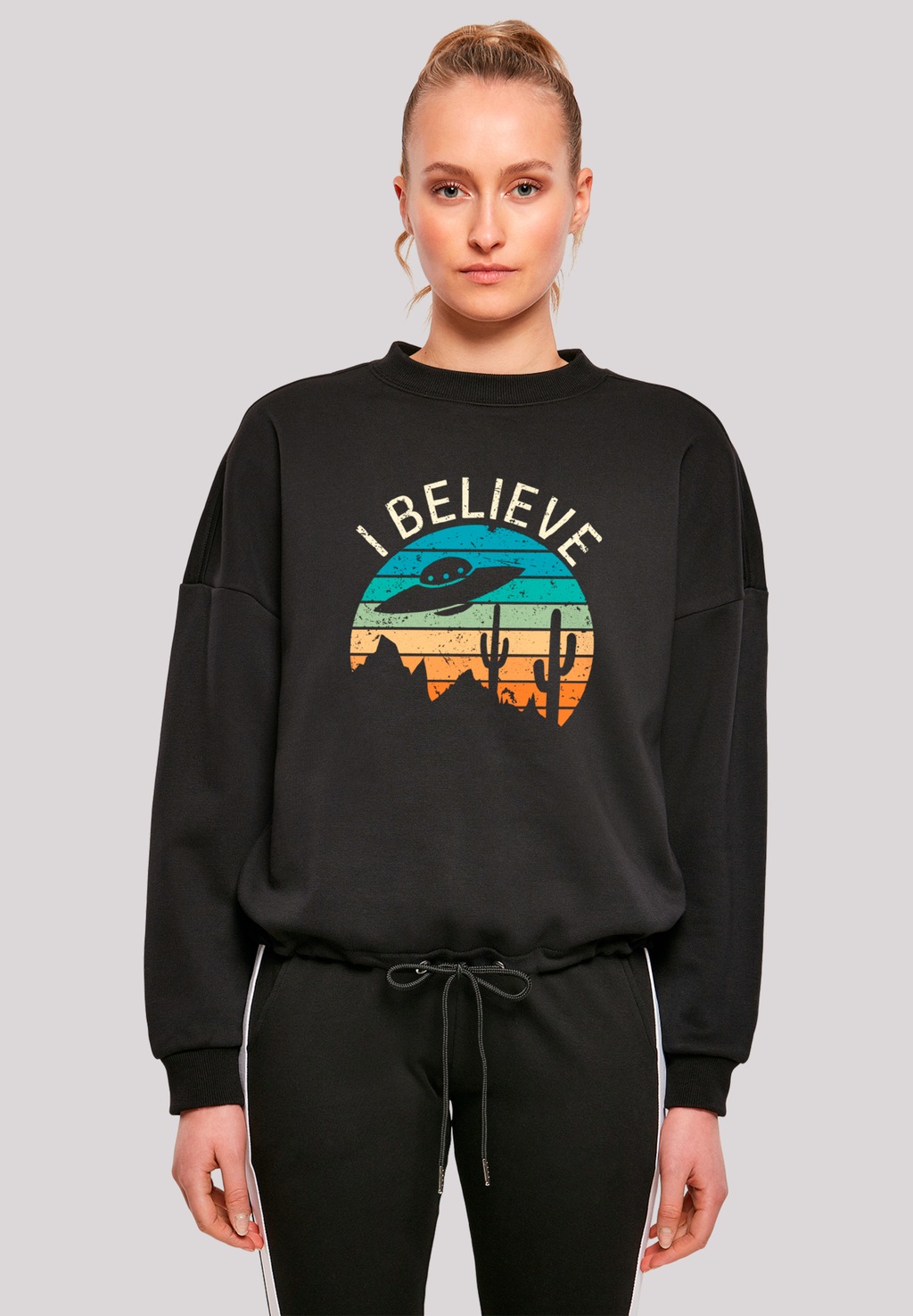 F4NT4STIC Sweatshirt "I Believe UFO Alien Sonnenuntergang", Premium Qualitä günstig online kaufen