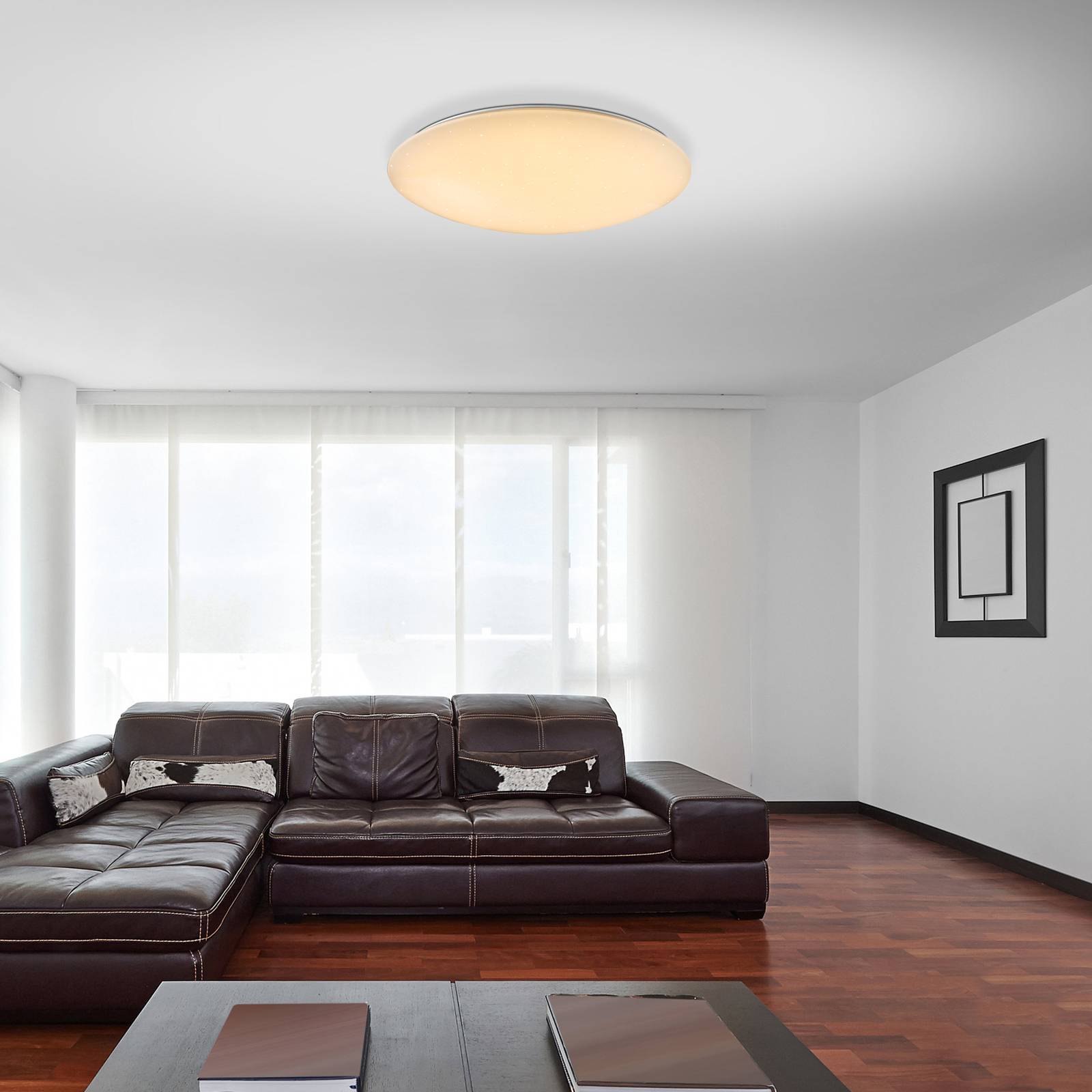 LED-Deckenleuchte Rena, Nachtlichtfunktion, rund günstig online kaufen