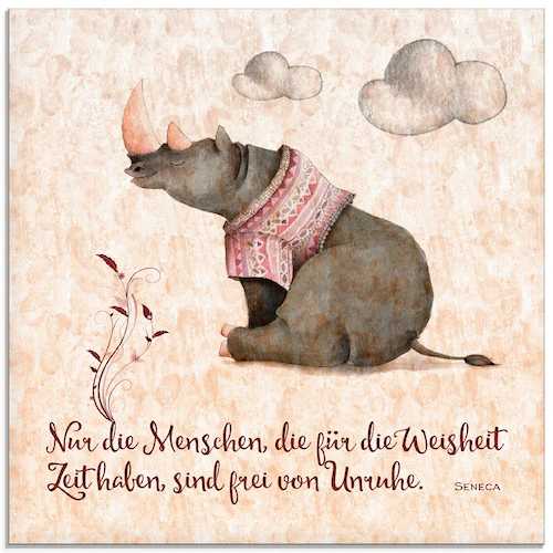 Artland Glasbild »Lebensweisheit Zeit«, Tiere, (1 St.), in verschiedenen Gr günstig online kaufen