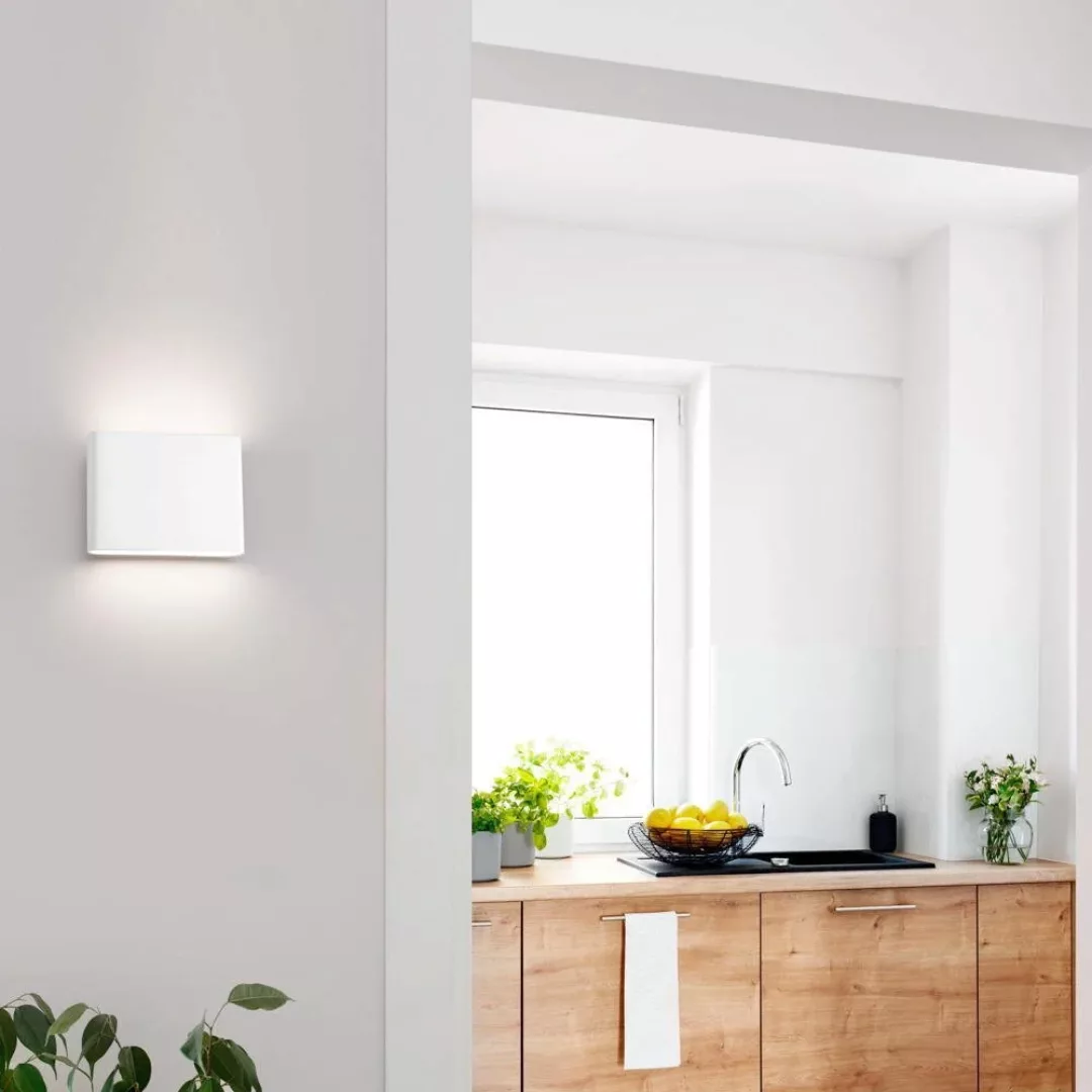 LED Wandleuchte Anzio in Weiß 2x 3W 390lm günstig online kaufen