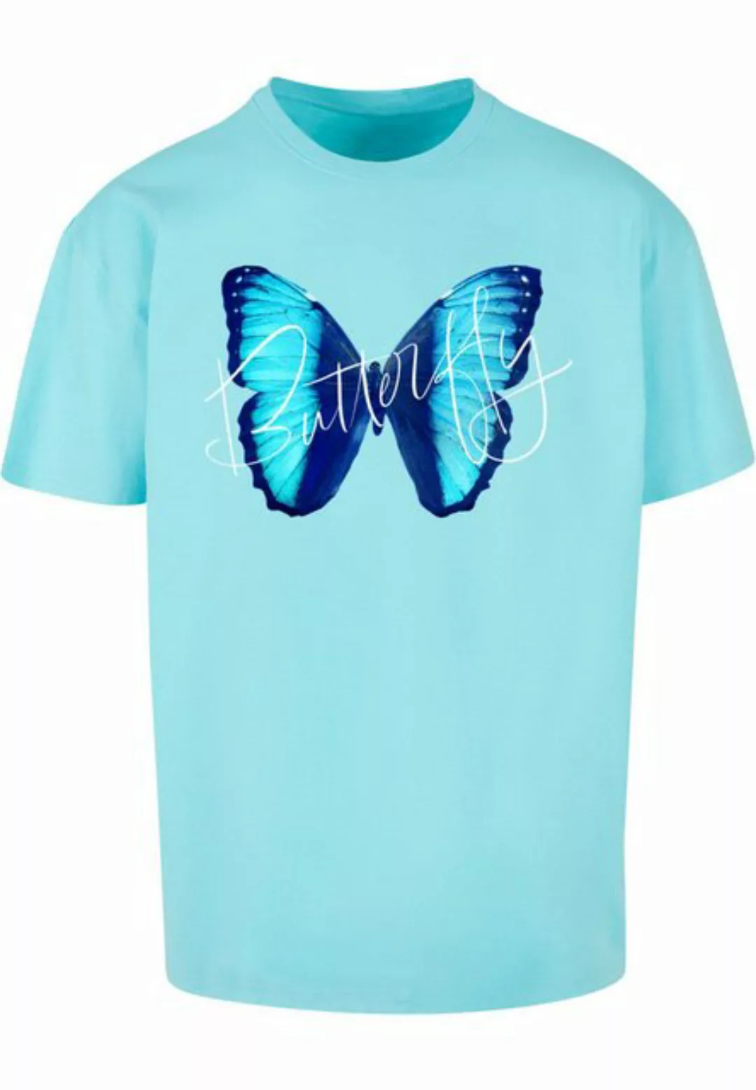 Merchcode T-Shirt Merchcode Herren Butterfly Blue Heavy Oversized Tee (1-tl günstig online kaufen