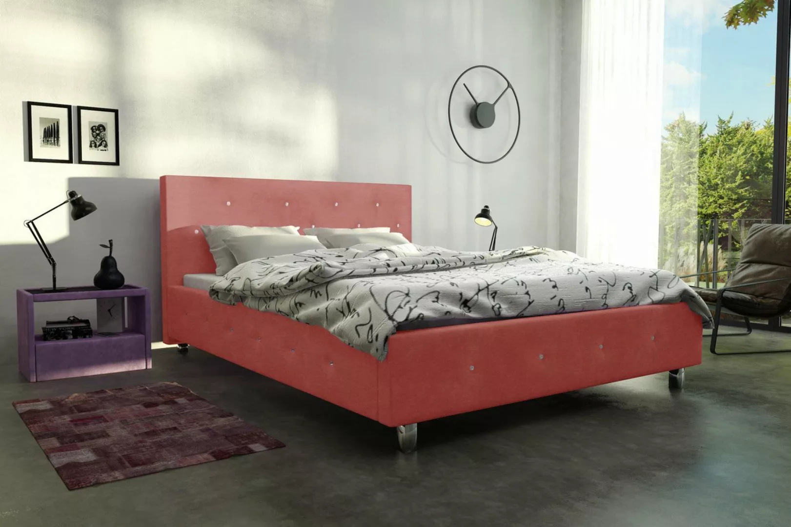 99rooms Polsterbett Sardegna (Schlafzimmerbett, Bett), Design günstig online kaufen